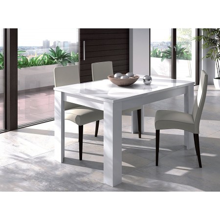 TABLE SALLE A MANGER EXTENSIBLE - BLANC