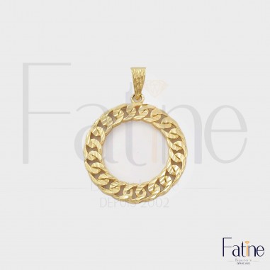 Pendentif tellement chic moderne en Or 18 carats