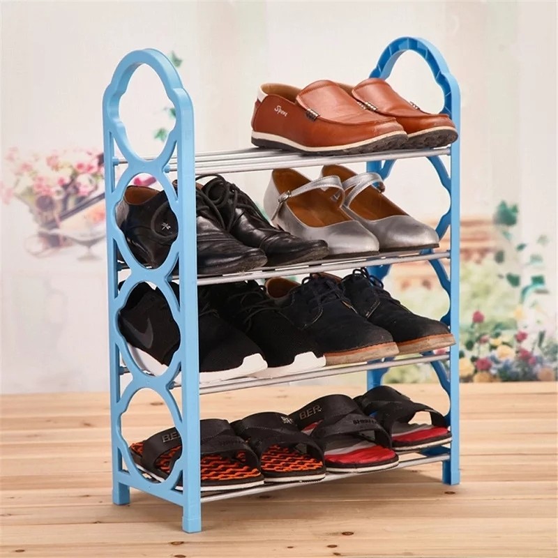 Étagère Pour Chaussures Bleu