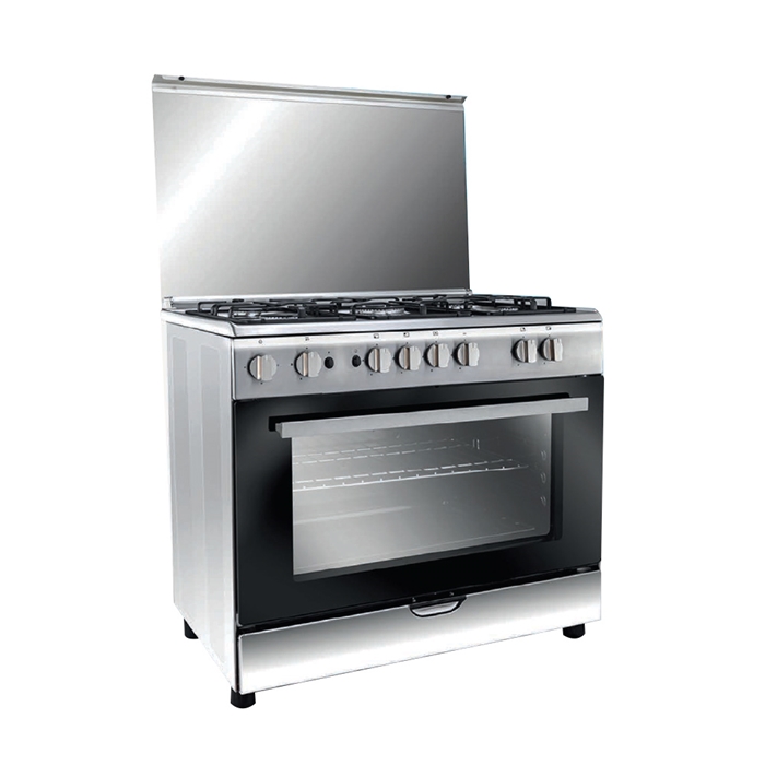 CUISINIERE CANDY 5FEUX INOX 90 CM