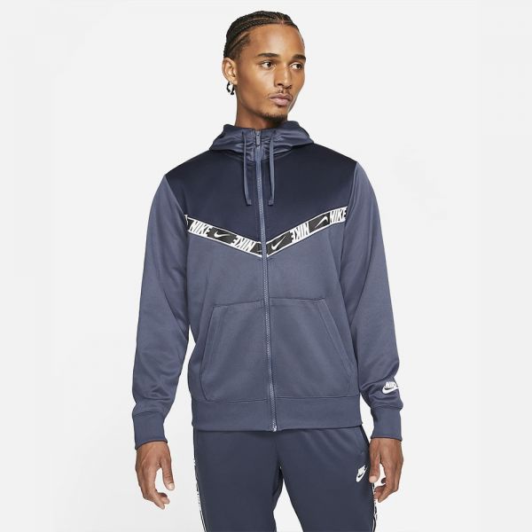 NIKE SPORTSWEAR REPEAT POLYKNIT FULL-ZIP HOODIE