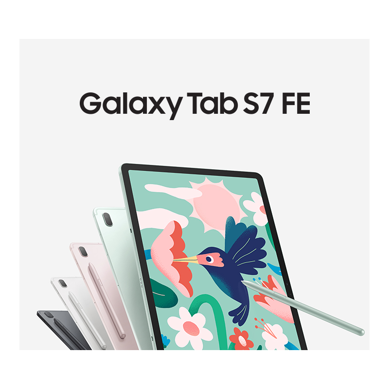 TABLETTE GALAXY TAB S7 FE BLACK GRIS VERT ROSE 128GB SAMSUNG