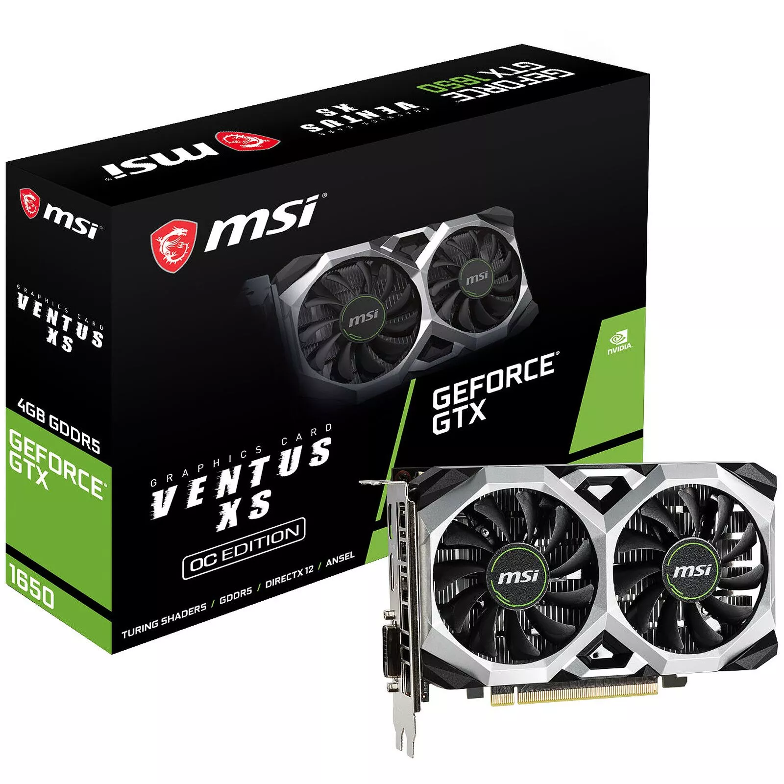 MSI GeForce GTX 1650 VENTUS XS 4G