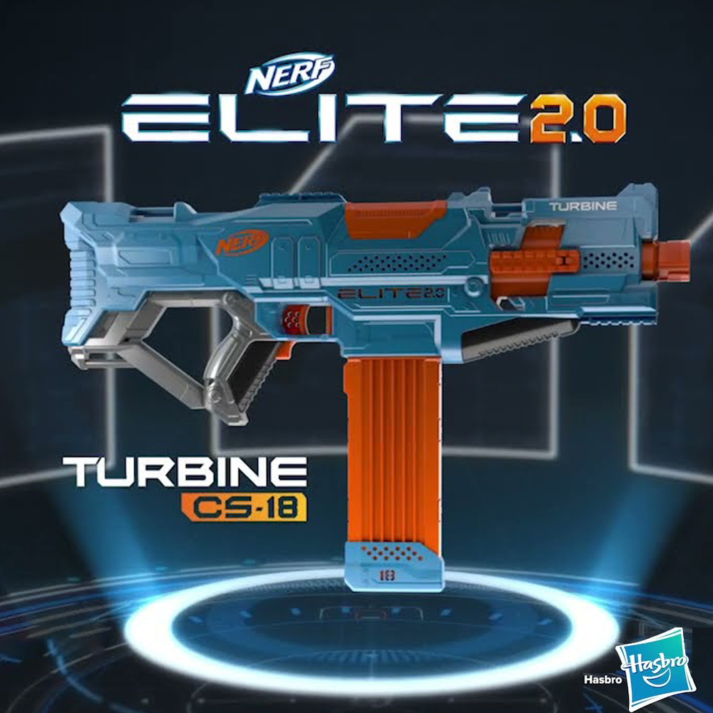 Le blaster Nerf Elite 2.0 Turbine CS – 18