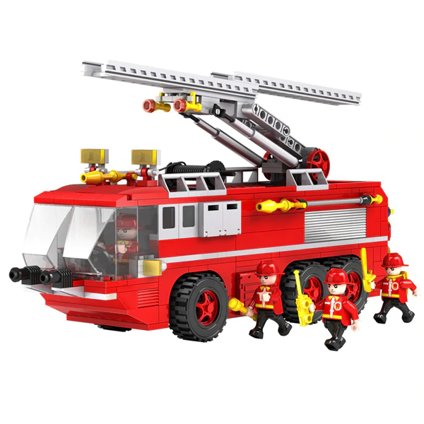 Jeu blocs pompiers 424 pcs