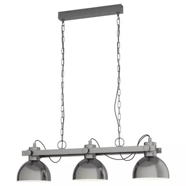 SUSPENSION NICKEL-ANTIQ. H1100 L900 3X28W