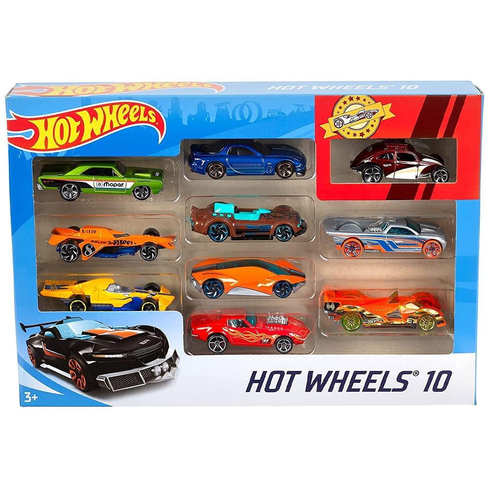 Coffret 10 véhicules – Hot Wheels voitures miniatures