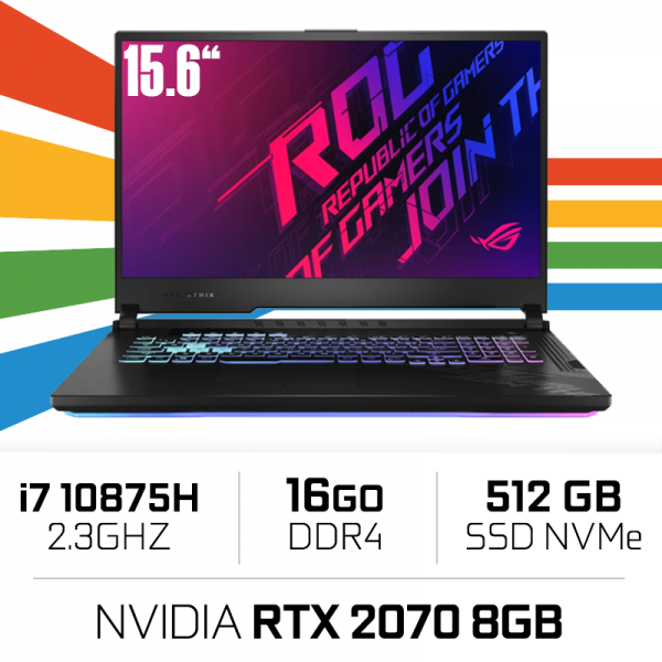 Asus ROG G512L-HN087 Intel i7-10875H/16GB/512GB SSD/RTX2070/15.6" 144hz