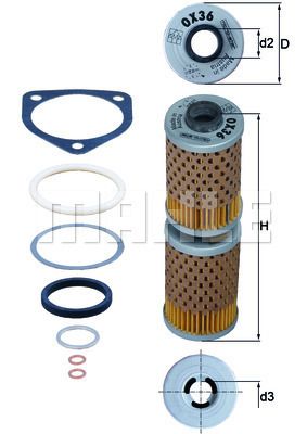 OX36D OELFILTER MOTORRAD FUER BMW