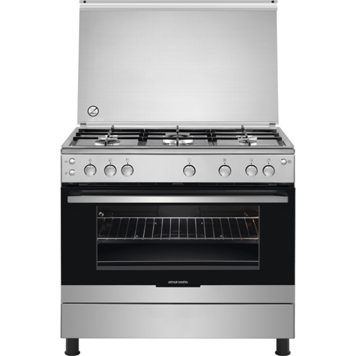 CUISINIERE ARTHUR MARTIN 5 FEUX INOX 90CM