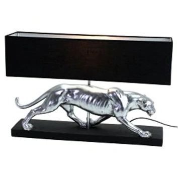 Lampe de chevet Panther argent noir