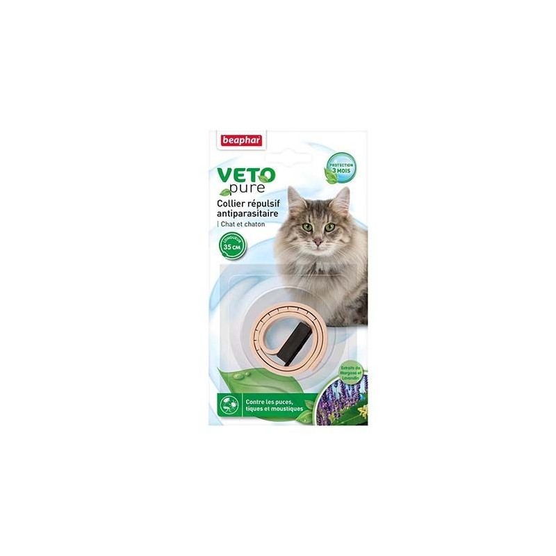 COLLIER RÉPULSIF ANTIPARASITAIRE POUR CHAT