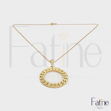 Chaîne Pendentif tellement chic moderne en Or 18 carats