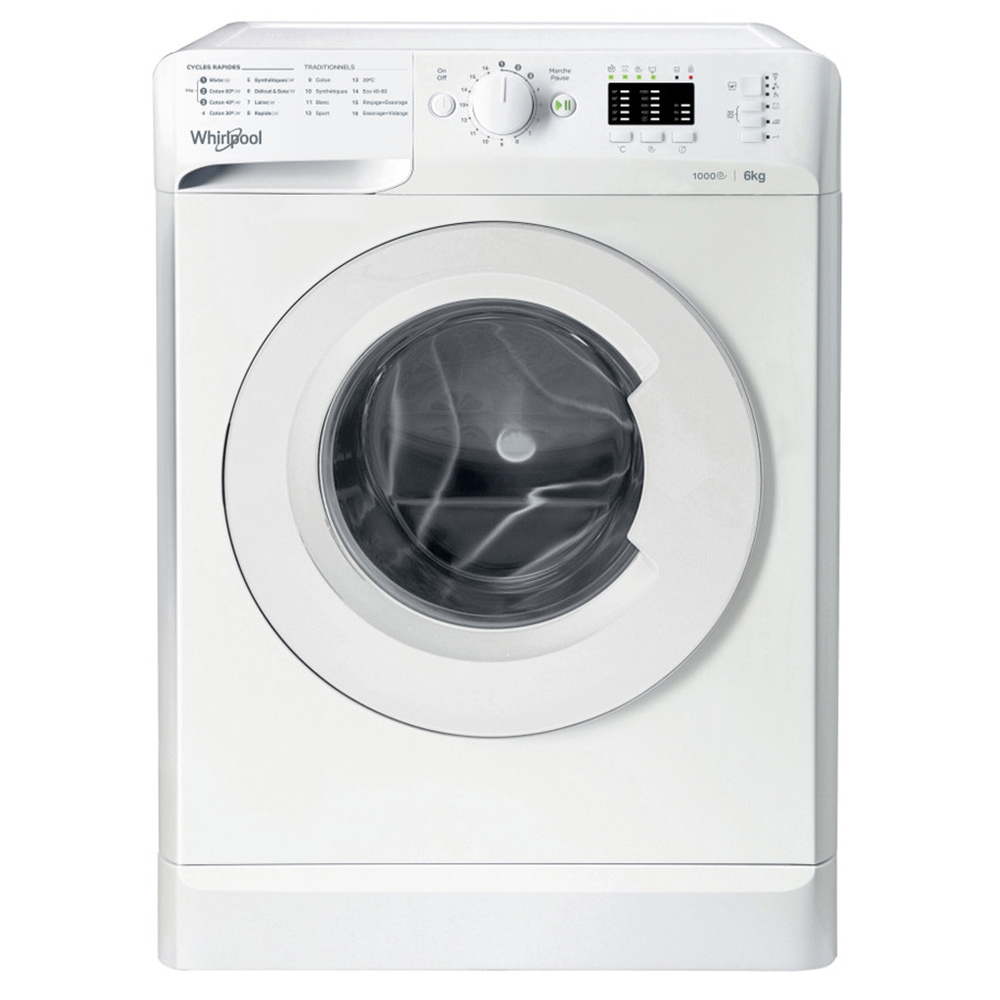 MACHINE A LAVER WHIRLPOOL FRONTALE 6 KG 1000T BLANC